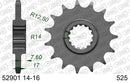 Ducati Multistrada V4 Rally [2023-2025] - Kettenkit 525 XHR4 - 16/42-124 - Standard Kettenrad Stahl