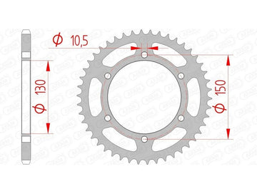Yamaha XJ 6 F Diversion ABS (RJ 19) [2010-2012] - Kettenkit 520 XSR4 - 16/46-118 - Standard Kettenrad Stahl