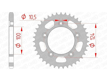DUCATI 999 [2003-2006] - Kettenkit 525 XHR4 - 15/36-96 - Standard Kettenrad Stahl