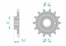 Ducati 999 S [2003-2006] - Kettenkit 525 XHR4 - 15/36-96 - Standard Kettenrad Stahl