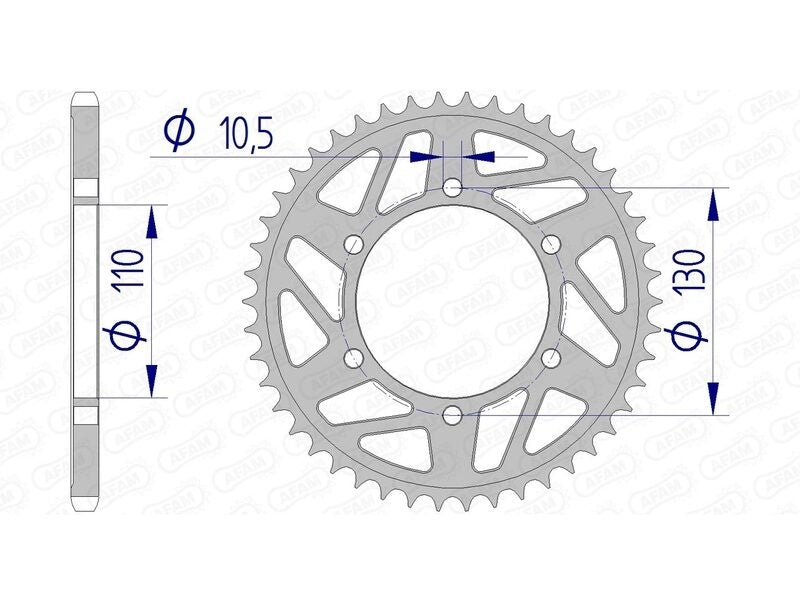 Suzuki GSX-S 1000 F ABS [2016-2021] - Kettenkit 520 XHR4 - 17/44-116 - Standard Kettenrad Alu