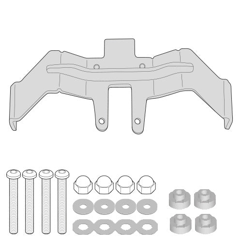 Suzuki GSX S 1000 [GIVI] - Kit für die Montage des TE3119 Träger zu verwenden beim Anbau ohne Topcase Träger 3119FZ