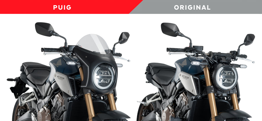 HONDA CB 650 R NEO SPORTS CAFE [2023] – Retro windshield – heavily tinted