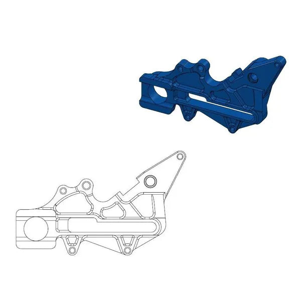 Husaberg TE 125 [2012, 2014] - Versatzhalterung für OEM-Bremssattel – Bild 2