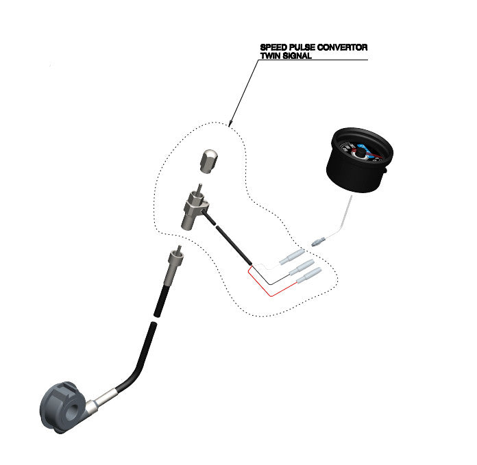 Daytona Speedsensor "Velona" – 87430, Kabellänge: 650mm, M12, Twin-Signal