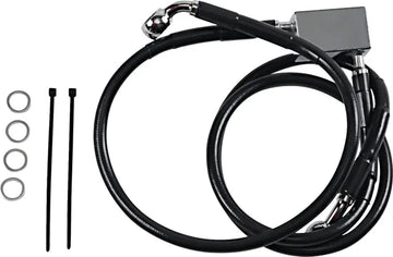 Harley Davidson FX [DRAG SPECIALTIES] - Stainless Steel Brake Line Kit