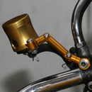 Adapter Bremsbehälter – 2-Fach 180° und Verschraubung 360° verstellbar, Aluminium, gold eloxiert