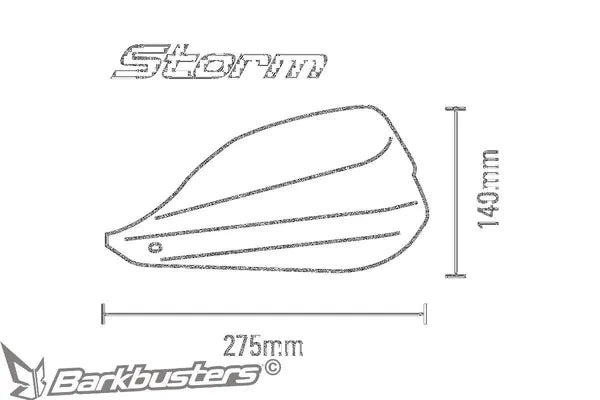 CF Moto 650 [BARKBUSTERS] – STORM handguards for 22 mm handlebars