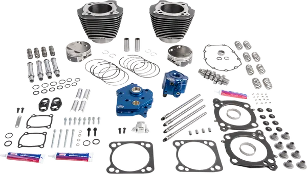 Harley-Davidson FLSTFI 1923 Softail Fat Boy Gray Ghost 117 [2026] - 132" Power Package Motorleistungs-Kit – Oberfläche: Black Granite – Bild 2