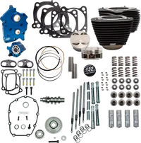 Harley-Davidson FLFBS 1923 Softail Fat Boy 117 [2026] - 132" Power Package Motorleistungs-Kit – Oberfläche: Schwarz, Nicht hervorgehobene Kühlrippen – Bild 10