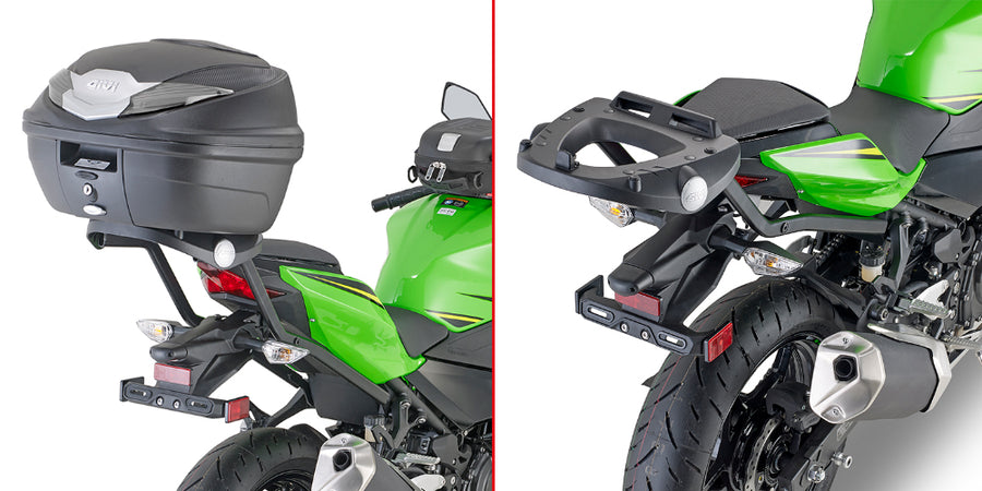 Kawasaki Z 400 [GIVI] - Topcase Träger für MONOLOCK® Koffer zu montieren mit der MONOLOCK® Platte M5M und M6M