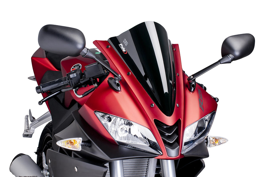 YAMAHA YZF-R 125 [2018] - PUIG racing screen | Black | PUIG 4637N