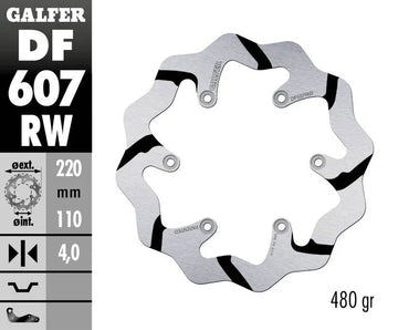 Husqvarna WR 450 [1973] - BRAKE DISC FIXED WAVE GROOVED OVERSIZE – picture 2