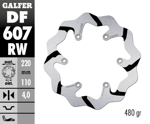 Ktm 350 GS [1981] - BREMSSCHEIBE FIXED WAVE GROOVED OVERSIZE – Bild 4
