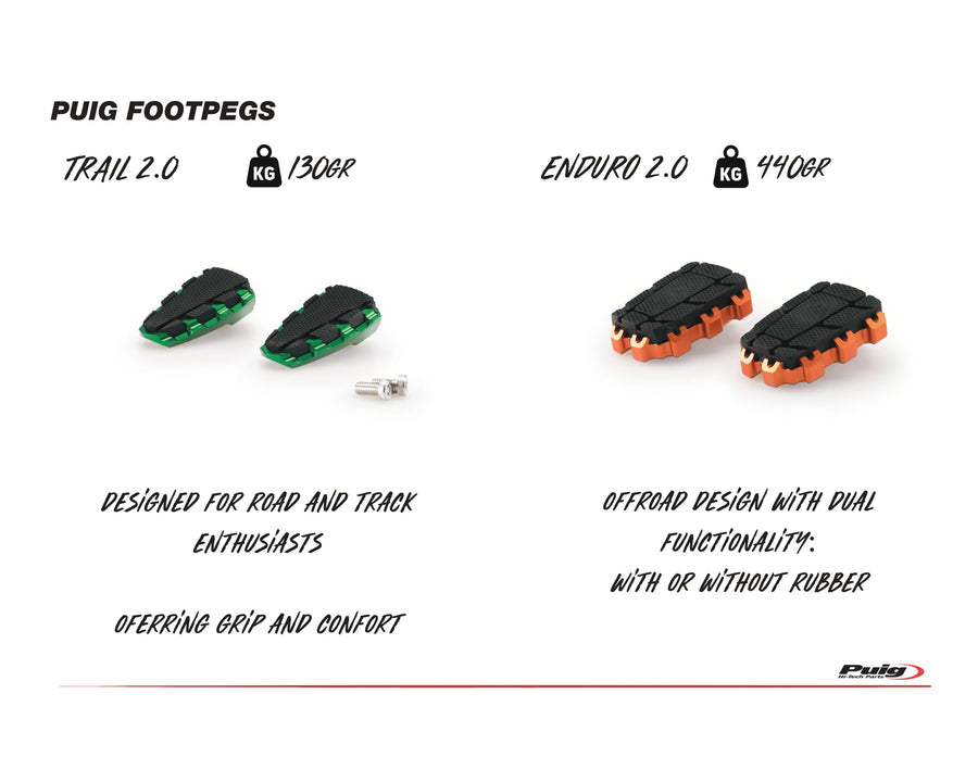 KTM RC 390 [2025] – Racing footrests – titanium
