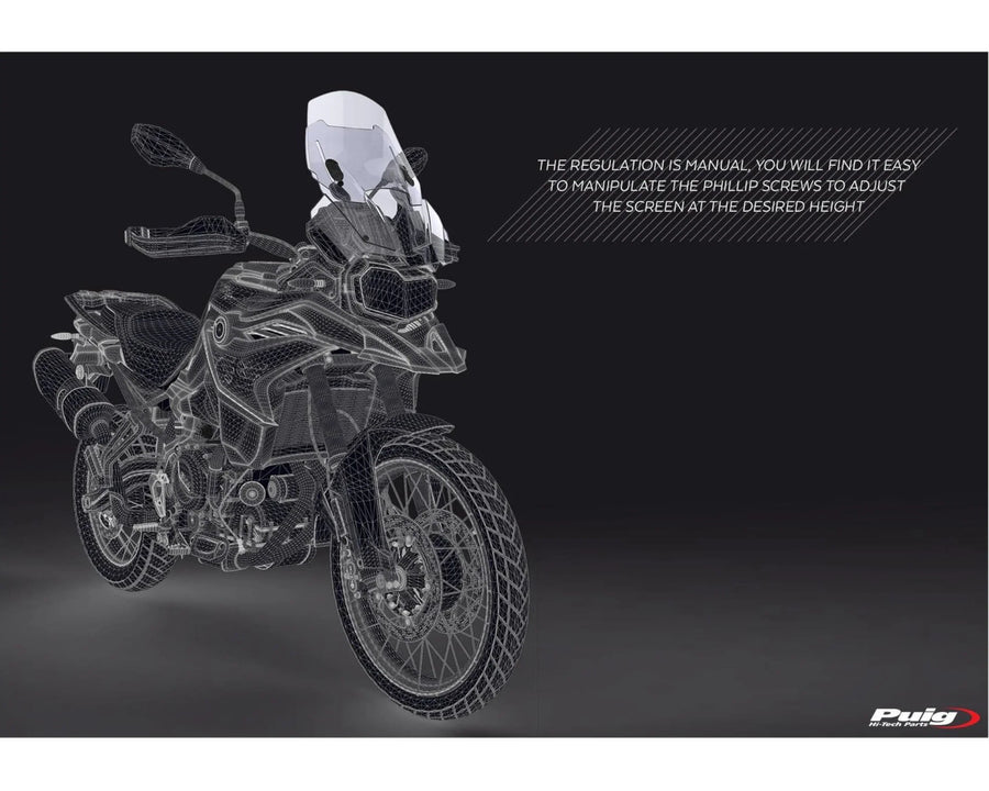 BMW F 750 GS [2024] – Adjustable windshield – heavily tinted