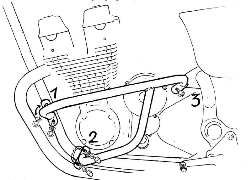Honda CB 750 F sevenfifty [1992-2003] - engine guard chrome
