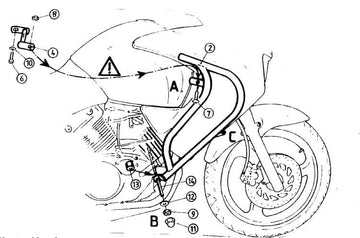 Honda Varadero 125 [2001-2006] - motor protection bar - 0
