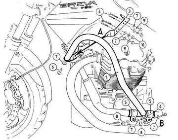 Moto Guzzi Breva V 750 ie [2003-2013] - Engine guard chrome