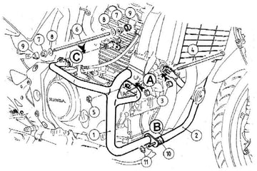 Honda CBF 500 [2004-2007] - Engine guard black