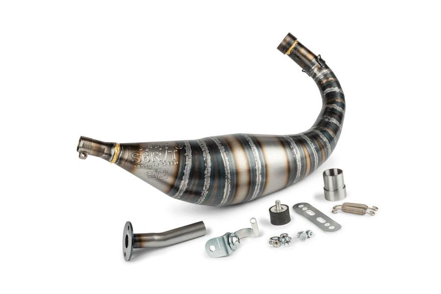 Beta RR Track 50 2T - Auspuff R/T 80–90 Schwarz / Orange
