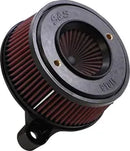 Harley-Davidson Xl 1200 T Sportster Superlow [2018] - Mini Teardrop Stealth Luftfilter-Kit – Oberfläche: Silber – Bild 7