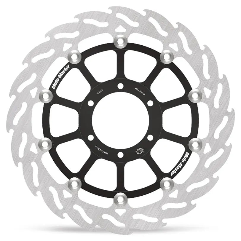 Bmw M 1000 R ABS [2025, 2025-2026] - FLAME floating aluminum brake disc - surface: black, stainless steel - item no. 113210 – Image 1