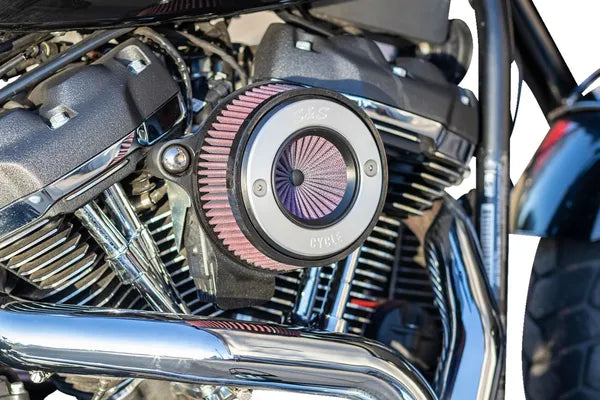 Harley-Davidson FXDR 1868 Softail King 114 [2019] - Air Stinger Stealth Luftfiltersatz – Oberfläche: Schwarz, Verchromt – Bild 12