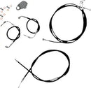 Harley Davidson Fxdrs 114 [LA CHOPPERS] - Standard Black Vinyl Handlebar Cable/Brake Line Kit