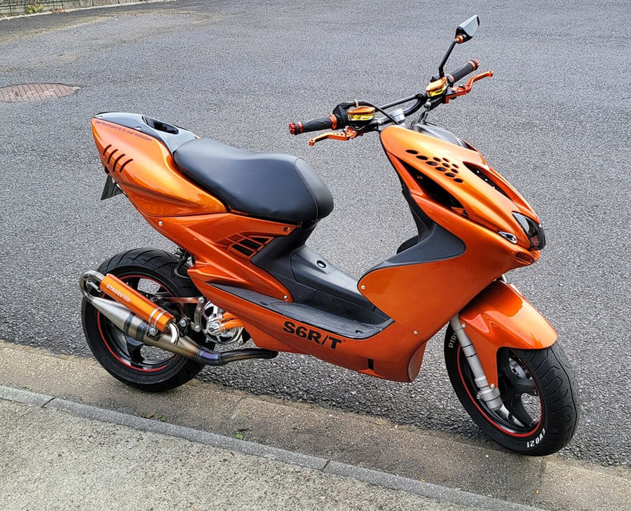 Aprilia SR Netscaper 50 2T LC - Exhaust Pro Replica MK2 Orange