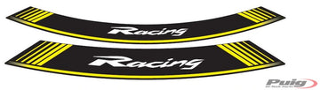 PUIG Racing Rim Edge Sticker - Universal | Yellow | PUIG 5531G