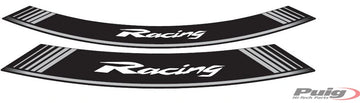 PUIG Racing Wheel Rim Sticker – Universal | Silver | PUIG 5531P