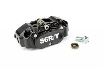 MBK Nitro 50 2T LC [2000–] - 4-Kolben Bremssattel mit Adapter Schwarz