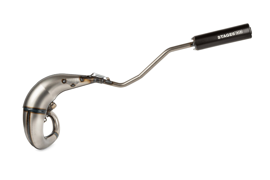 Rieju SMX SM 50 2T AM6 - Auspuff Streetrace High Mount links schwarz