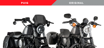 HARLEY DAVIDSON SPORTSTER 883 IRON XL 883 N [2012] – ALU FRONT PLATE – BLACK - 0