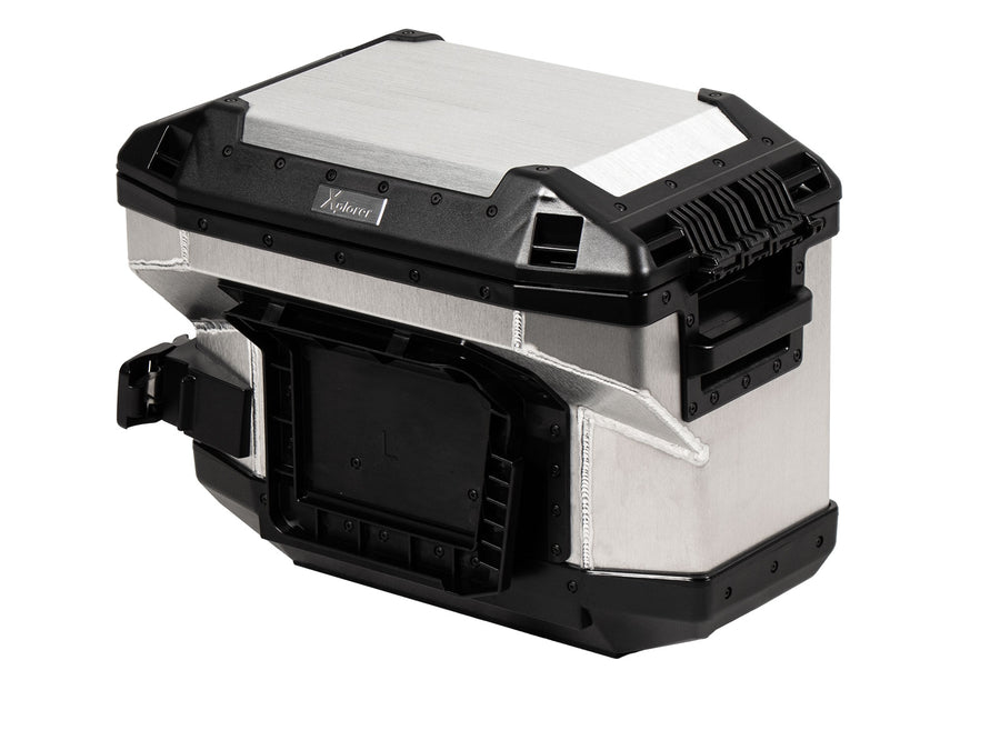 BMW R 1200 GS [2004-2013] - Xplorer 37 left silver cutout case