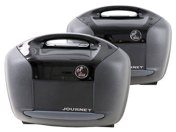 Side cases [Hepco & Becker] - Journey 42 case set with black cover – universal