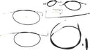 Harley Davidson FLS [LA CHOPPERS] - Standard Black Vinyl Handlebar Cable/Brake Line Kit