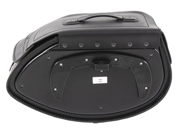 Motorcycle bag [Hepco & Becker] - Leather Buffalo black left - tube pannier holder