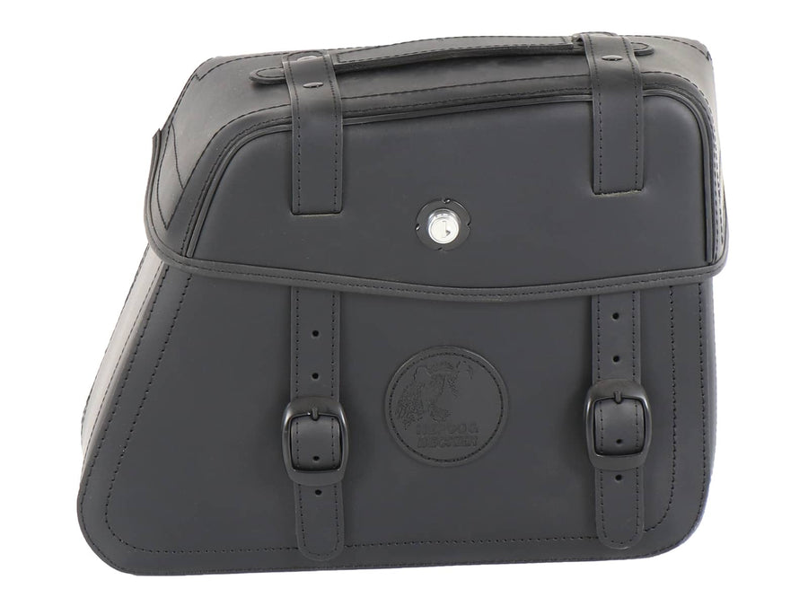 Motorcycle bag [Hepco & Becker] - Rugged leather black right – cutout