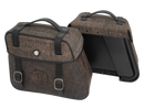 Motorcycle bag [Hepco & Becker] - leather bag set Rugged Cutout 19 L incl. quick release - cutout