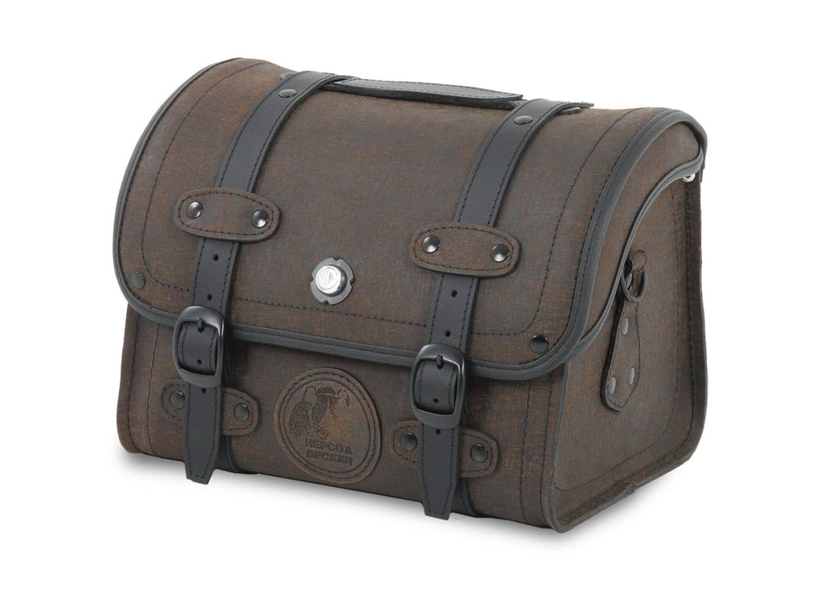 Motorcycle bag [Hepco & Becker] - Smallbag Rugged 19 L - brown incl. quick-release fastener - luggage rack