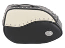 Motorcycle bag [Hepco & Becker] - leather Ivory left - tube pannier holder