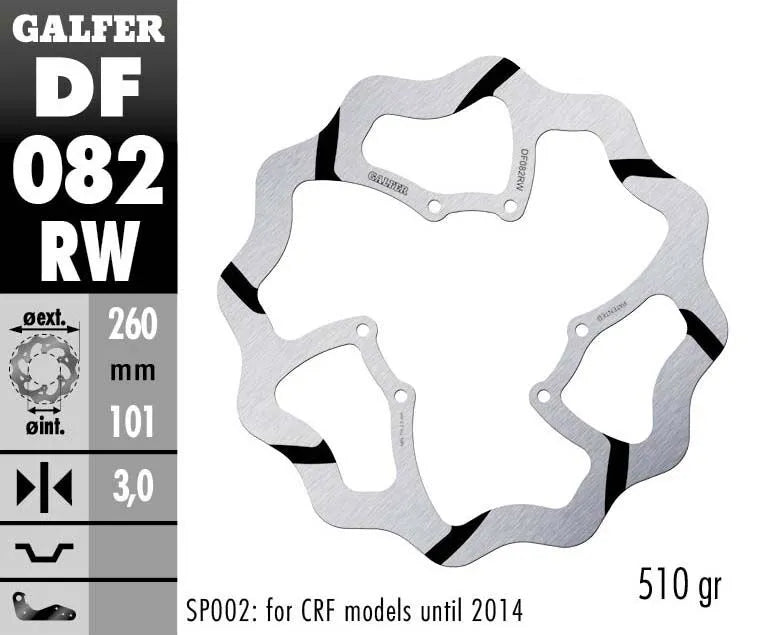 Red Moto CRF 450 RX Enduro [2017-2018, 2019-2020] - Oversize Wave® Bremsscheibe – Bild 2