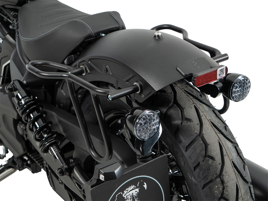 Indian Sport Scout [2025-2026] - Set: Ledertaschenhalter Cutout schwarz inkl. Rugged Ledertaschen braun