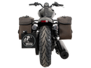 Indian 101 Scout [2025-2026] - Set: Ledertaschenhalter Cutout schwarz inkl. Rugged Ledertaschen braun