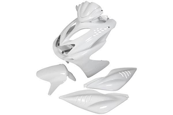 MBK Nitro Naked 50 2T LC [–2012] - Verkleidungskit 7 Teile weiß