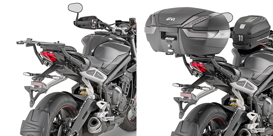 Triumph Street Triple 765 RS [2025–2026] – Topcaseträger für Monokey oder Monolock