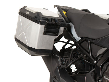 Suzuki V-Strom 800 DE [2023-2026] - Pannier rack set Cutout black incl. Xplorer Cutout silver pannier set