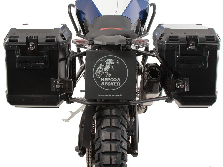 BMW F 900 GS [2024-2026] - Kofferträgerset Cutout schwarz inkl. Xplorer Cutout schwarz Kofferset